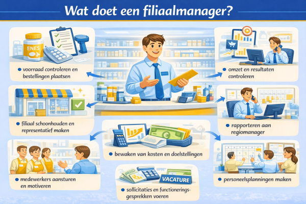Alles over het beroep filiaalmanager Wat doet een filiaalmanager